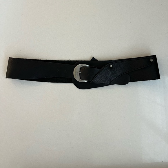 Free People Jericho Hip Leather Belt Black Size S/M main image 4